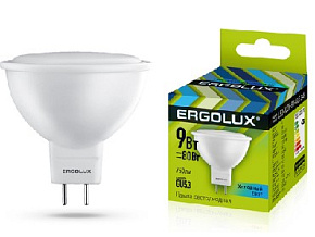 ERGOLUX (13625) LED-JCDR-9W-GU5.3-4K Лампа светодиодная
