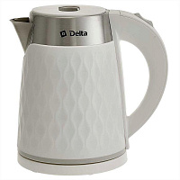 DELTA DL-1111 white (1,7л. металл/пластик) Чайник