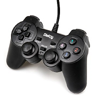 DIALOG GP-A11 Action - вибрация, 12 кнопок, USB, черный Геймпад DIALOG GP-A11 Action - вибрация, 12 кнопок, USB, черный