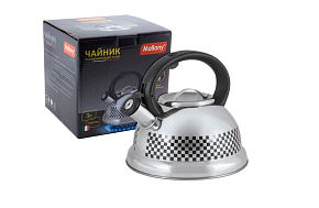 MALLONY Чайник из нерж. стали MAL-0417С с рисунком, меняющим цвет (3,0 литра, со свистком, капсульное дно) (002104) Чайник MALLONY Чайник из нерж. ста