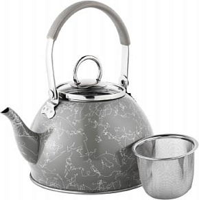 KELLI KL-4568 1,2л серебряный Посуда KELLI KL-4568 1,2л серебряный