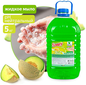 CLEAN&GREEN CG8230 Soapy Light Зеленая дыня 5л CLEAN&GREEN Жидкое мыло "Soapy" Light "Зеленая дыня" 5 л. CG8230