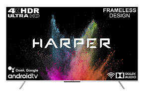 HARPER 75U770TS UHD 4K SMART TV Google Безрамочный LED-ТЕЛЕВИЗОР
