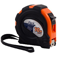PARK TM30-10025 рулетка с фиксатором, прорезиненный корпус, 10x25мм (353030) рулетка