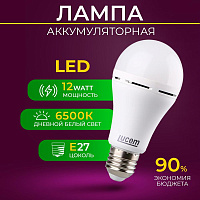 LUCEM (FLEBL122765L) LM-EBL ,12W 6500K E27, белый Лампа