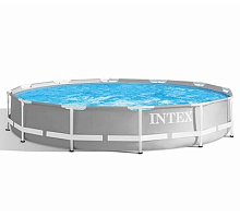 INTEX Бассейн каркасный призматический, 366x76см, сталь, ПВХ, 26710NP 049-019 Бассейн каркасный призматический