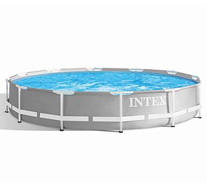 INTEX Бассейн каркасный призматический, 366x76см, сталь, ПВХ, 26710NP 049-019 Бассейн каркасный призматический