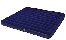 INTEX Матрас надувной CLASSIC DOWNY AIRBED FIBER-TECH 183x203x25 см . (в коробке) Арт. 64755 Матрас надувной
