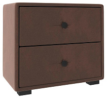 НК-МЕБЕЛЬ TANGO тумба прикроватная Велюр Шоколад 72306852 (1 кор.) Тумба прикроватная