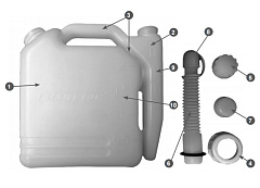 CHAMPION C1011 Емкость 2 литра для приг. топл. смеси Емкость