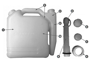 CHAMPION C1011 Емкость 2 литра для приг. топл. смеси Емкость