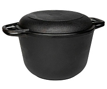 ГАРДАРИКА 1306-4 чугун 6,0л с крышкой-сковородой 550002174 Кастрюля ГАРДАРИКА 1306-4 чугун 6,0л с крышкой-сковородой 550002174