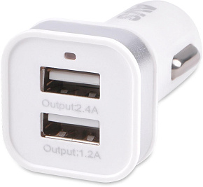 AVS UC-323 USB 2 порта (3,6А) Автомобильное зарядное устройство