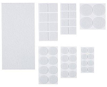 РЫЖИЙ КОТ Накладки-протекторы для мебели самоклеящиеся, 45 шт набор, белый Накладки-протекторы