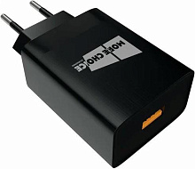 MORE CHOICE (4627151195261) NC52QCm 1USB 3.0A QC3.0 для micro USB быстрая зарядка Black СЗУ
