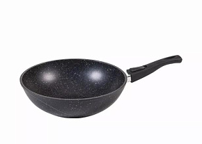 МЕЧТА 078802 Гранит black WOK 28 см съемная ручка Посуда МЕЧТА 078802 Гранит black WOK 28 см съемная ручка
