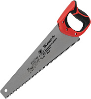 MATRIX Ножовка по дереву, 400 мм, 7-8 TPI, зуб-3D, каленый зуб, двухкомпонентная рукоятка 23540 Ножовка