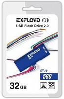 EXPLOYD 32GB 580 синий [EX-32GB-580-Blue] USB флэш-накопитель