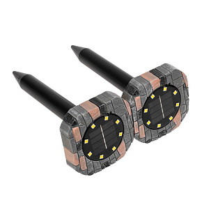 REXANT (71-0087) Набор отпугивателей кротов с садовым фонариком (R20*2 камень) БОРЬБА С НАСЕКОМЫМИ И ГРЫЗУНАМИ