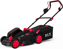 P.I.T. Газонокосилка аккум. бесщёточная PLM20H-330B/1 (20В, 33 см, выс. 25-75мм, 30л, 1 акб 4Ач, ЗУ)