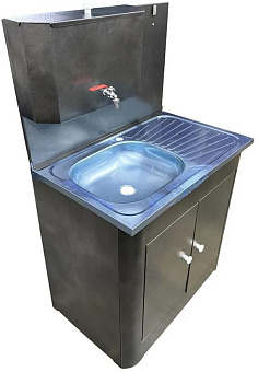 АКВАТЕКС ДУЭТ (бак антикорроз. без ЭВН+мойка нерж.) серебро Умывальник