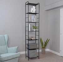 ЗМИ Стеллаж "Валенсия 17" (Черный) СТВ17 Ч Стеллаж