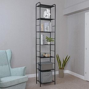 ЗМИ Стеллаж "Валенсия 17" (Черный) СТВ17 Ч Стеллаж