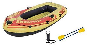 PATHFINDER 34258 (107413) Набор "Тропикана" (лодка надувная 218*110*36 см, весла 2 шт, насос) 34258 Pathfi