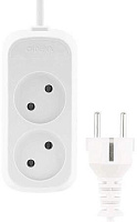 CADENA 2 гн MID 1,5м бз ПВС 2*1 10А белый