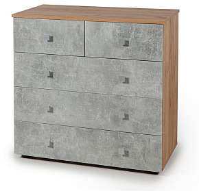 БИТЕЛ ЛОФТ-5 Дуб крафт золотой/Бетон Комод