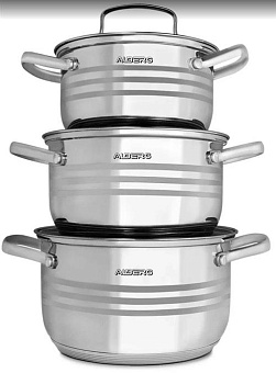 ALBERG AL-2011 (2л, 3л, 4л) Набор кастрюль ALBERG AL-2011