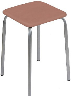 NIKA Табурет "Эконом 3" ТЭ3 /К коричневый Табурет