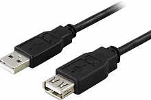 VS (U530) USB2.0 Aвилка-Арозетка, 3,0 м черный Кабель