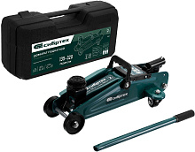 СИБРТЕХ Домкрат гидравлический подкатной, 2 т, 135-320 мм, в пласт. кейсе 50835 Домкрат