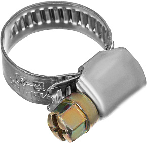 СИБРТЕХ Хомуты нержавеющая сталь, Стандартное болтовое крепление 12-20 мм, 100 штук в упаковке, ширина 9 мм 47578