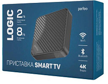 PERFEO (PF_A4554) "LOGIC 2/8", черный Perfeo SMART TV BOX приставка "LOGIC 2/8",Allwinner H313,Android 10, 2Gb/8Gb,Пульт Bluetooth