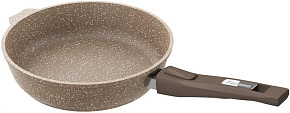 МЕЧТА 030806 Гранит brown 30см съемная ручка Сковорода МЕЧТА 030806 со съемной ручкой. "Гранит brown" 30см