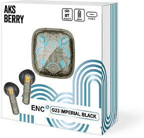 AKSBERRY (6900288020018) G23 TWS, чёрный Наушники AKSBERRY (6900288020018) G23 TWS, чёрный