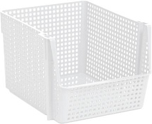 VIOLET "Лофт" 20л штабелируемая (белый) 852006 Корзинка для хранения