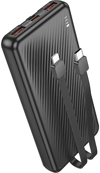 BOROFONE (6941991111853) BJ57 10000mAh 2USB+Type-C 2.4A 22.5W+PD 20W , Black Зарядное устройство