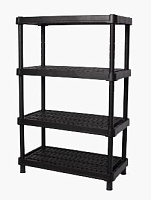 BLOCKER BR3804ЧР EXPERT вентилируемый 90*45 4 полки черный Этажерка