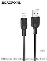BOROFONE (6941991115530) BX113i 3m USB 2.4A для Lightning - 3м , черный Кабель