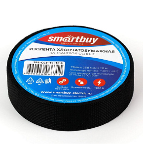 SMARTBUY (SBE-CCT-19-10-b) 0,25х19 -10 м черный изолента