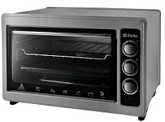 DELTA D-0124 gray 37л Духовка электрическая