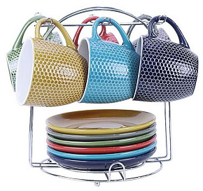 KELLI KL-403 Набор керамических чашек и блюдец