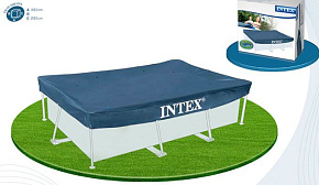INTEX Защитный тент (ДЛЯ КАРКАСНЫХ БАССЕЙНОВ 300Х200см) 28038 Тент для бассейна
