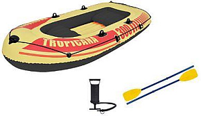 PATHFINDER 34262 (107414) Набор "Тропикана" (лодка надувная 252*125*40 см, весла 2 шт, насос) 34262 Pathfi