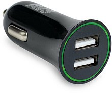 AVS USB 2 порта UC-522 (2,4А, черный) (Black Edition)