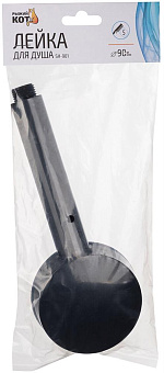 РЫЖИЙ КОТ Лейка для душа SH-901, 90 мм, цвет: черный (пять режимов) (109086)