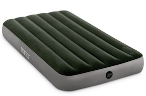 INTEX Матрас надувной 99 cm x 1.91 m x 25 cm в комплекте со встроенным ножным насосом ( Арт. 64761) Матрас надувной
